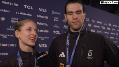 Deutsches Eis-Duo hatte "ein bisschen Schiss"