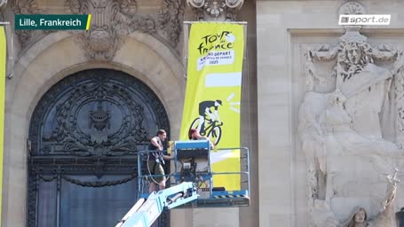 Lille ist bereit für den Start der Tour de France