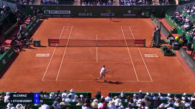Highlights: Alcaraz ringt Etcheverry nieder Highlights: Alcaraz ringt Etcheverry nieder