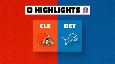 NFL Highlights: Browns @ Lions