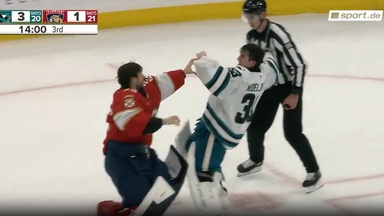 Das ist selten! Goalie-Klopperei in NHL