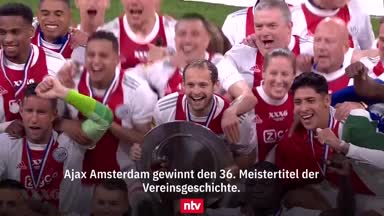 Ajax feiert 36. Meisterschaft