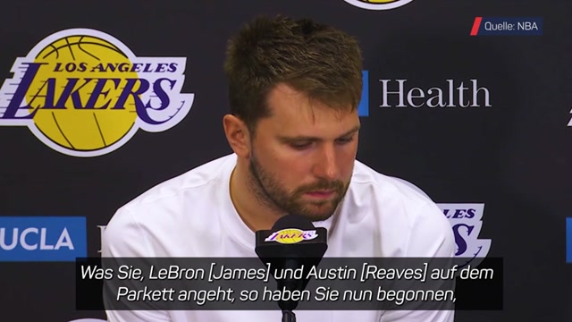 Doncic von LeBron-Fragen genervt Doncic von LeBron-Fragen genervt