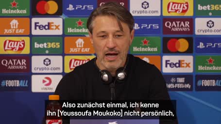 Kovac äußert sich zum Wiedersehen mit Moukoko