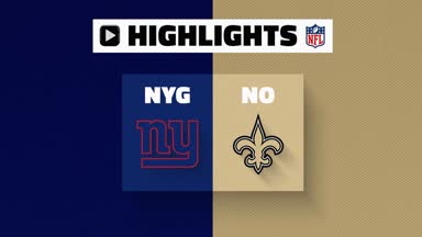 NFL Highlights: Giants @ Saints