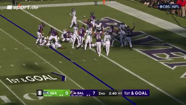 Gus Edwards legt nach - Ravens ziehen den Seahawks davon