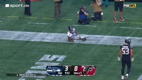 Kenneth Walker findet Atlantas Endzone