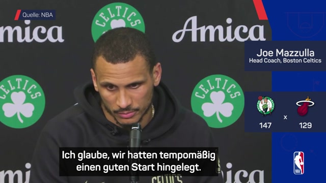 Mazzulla lobt seine Celtics nach Monster-Viertel