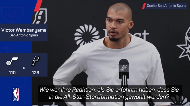 Erster Franzose! Wembanyama stolz auf All-Star-Startplatz