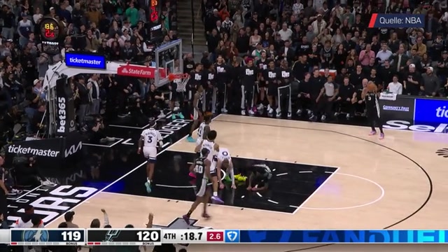 Johnson versenkt Dreier für Spurs