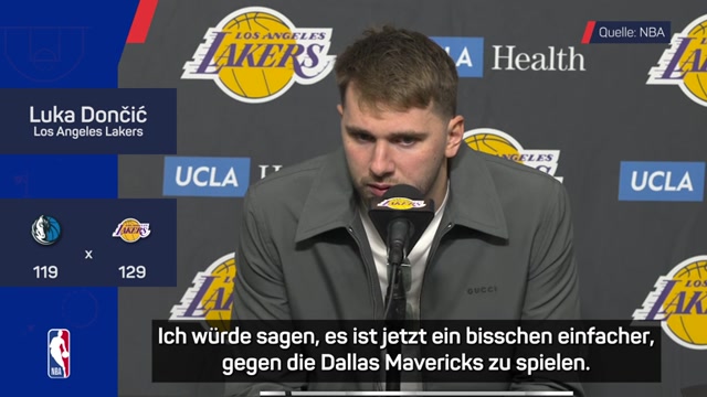 Dončić: Jetzt ist es einfacher, gegen Dallas zu spielen