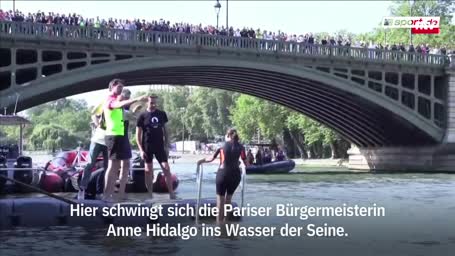 Pariser Bürgermeisterin springt vor Olympia in die Seine
