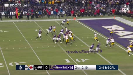 Lamar hat ewig Zeit für TD-Pass