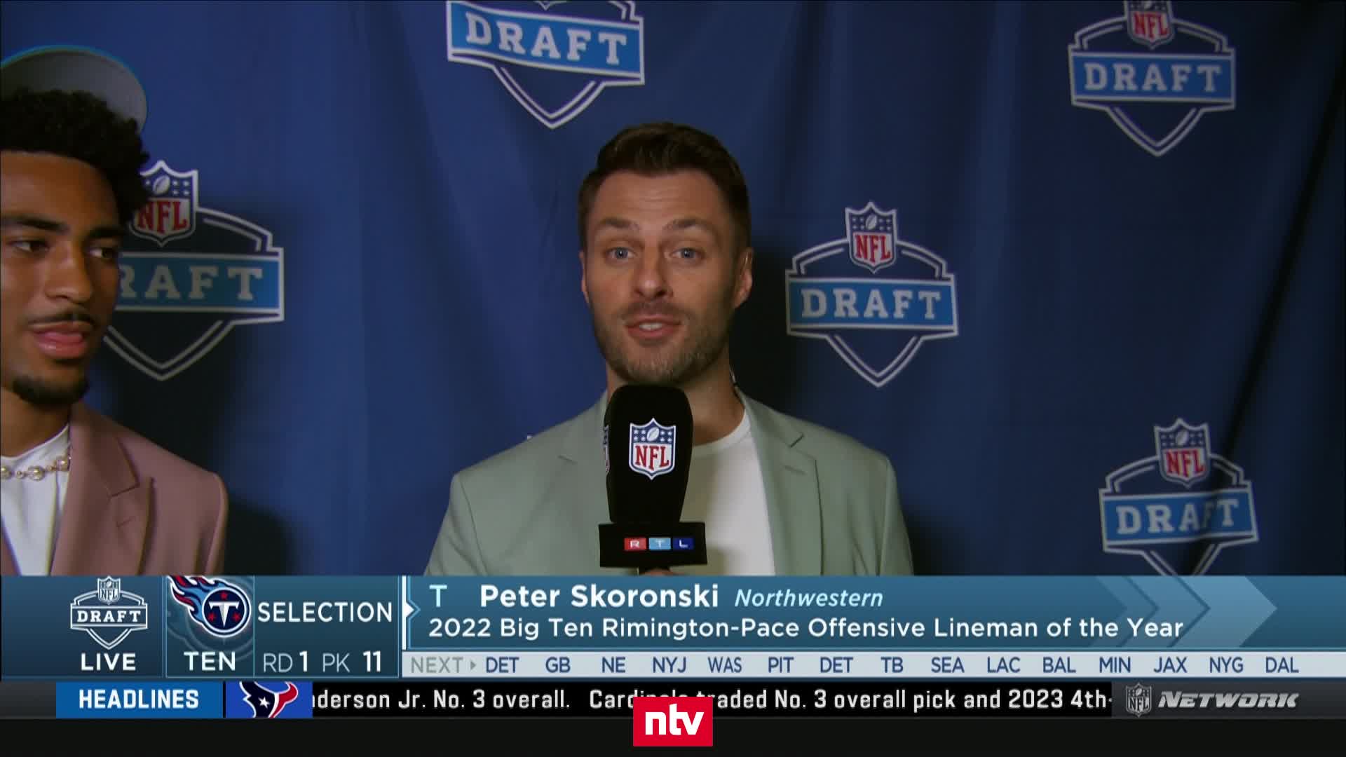 First-Overall-Pick Young am RTL-Mikrofon