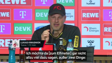 Kwasniok zum VAR: "Werde nie ein Freund davon"