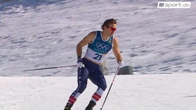 Winterspiele? Ami fährt einfach oben ohne