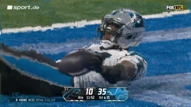 Chark holt TD für die Panthers