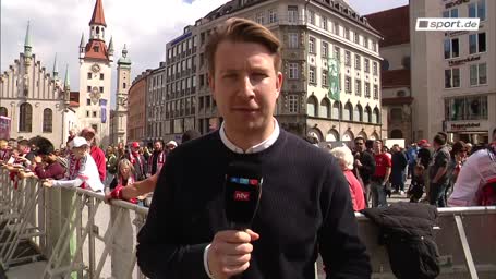 Witzige Szenen bei Bayerns Meister-Party