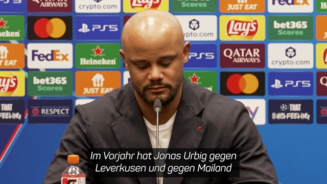Kompany: "Es geht nicht um Urbig"