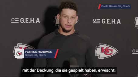 Mahomes: "Sie haben mich mit der Deckung erwischt"