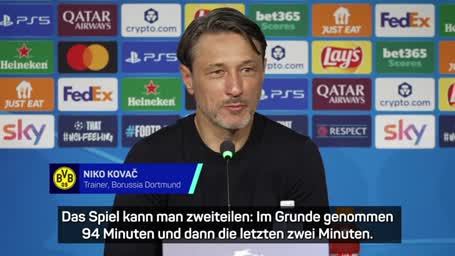 So bewertet Kovac das irre BVB-Spektakel