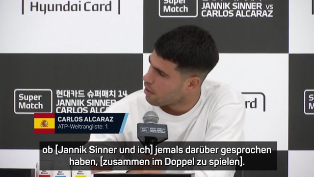 Alcaraz-Sinner-Doppel? Das sagen die Stars! Alcaraz-Sinner-Doppel? Das sagen die Stars!