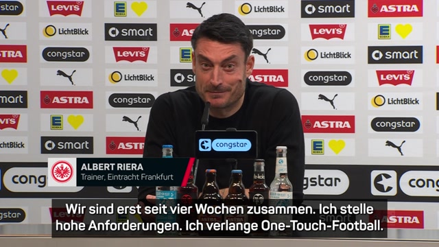 Riera will "One-Touch-Football" in Frankfurt etablieren