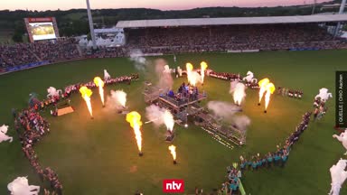 CHIO-Festspiele in Aachen beginnen mit Feuershow