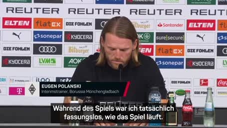 Prügel-Halbzeit macht Gladbach-Coach "fassungslos"