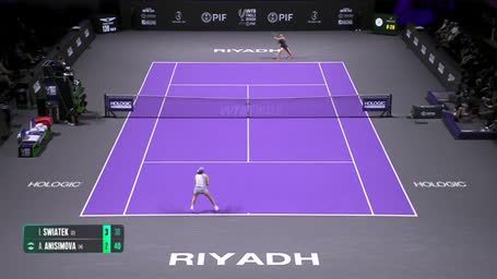 Highlights: Swiatek scheitert an Anisimova