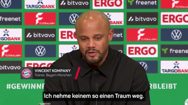 Kompany: "Nehme niemandem den Traum"