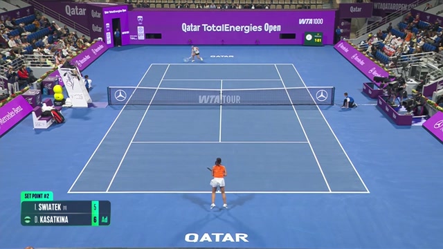 Highlights: Świątek dreht Match gegen Kasatkina