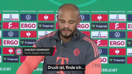 Kompany sieht Pokal-Druck positiv Kompany sieht Pokal-Druck positiv