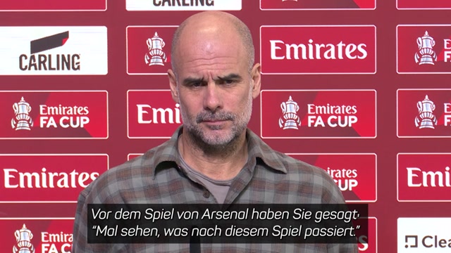 Guardiola: "Wäre lieber in der Position von Arsenal" Guardiola: "Wäre lieber in der Position von Arsenal"