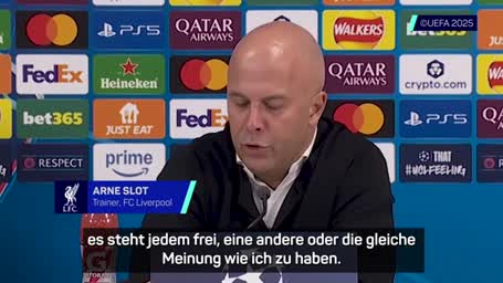 Slot über Wirtz: "Ist anders als in der Bundesliga"
