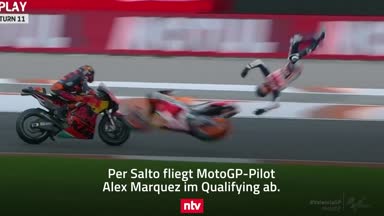 Glück im Unglück! Álex Márquez' übler Sturz in Valencia
