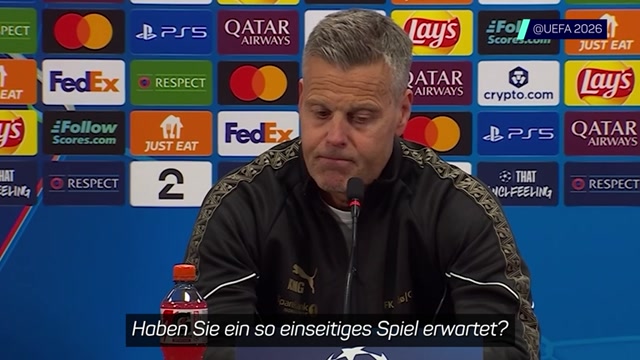 Bodø/Glimt-Trainer: "Mich hat nichts überrascht"