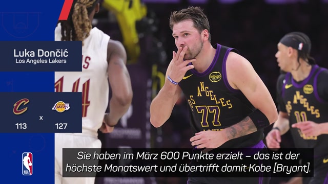 Doncic knackt Lakers-Meilenstein von Kobe Bryant