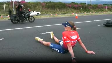 Ironman-Drama: Führende torkelt, Deutsche dreht auf