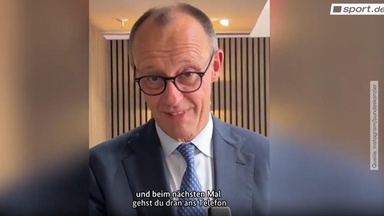 Kanzler Merz "kontert" Gold-Held Langenhan