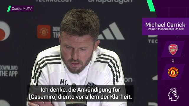 Carrick: "Casemiro will die Saison stark beenden" Carrick: "Casemiro will die Saison stark beenden"