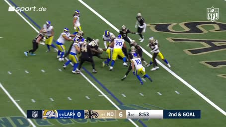 Kyren Williams wühlt sich durch die Saints-Defensive