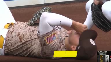 Banden-Crash stoppt Baseball-Profi brutal