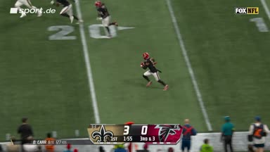 Jesse Bates mit Pick-6 gegen Derek Carr