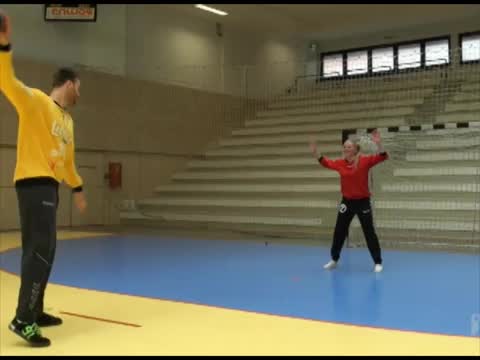 Eine Trainingseinheit mit EM-Held Andreas Wolff