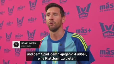 Messi will Straßenfußballern eine Plattform bieten